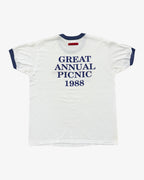 VINTAGE "WHITE PICNIC" TEE 014