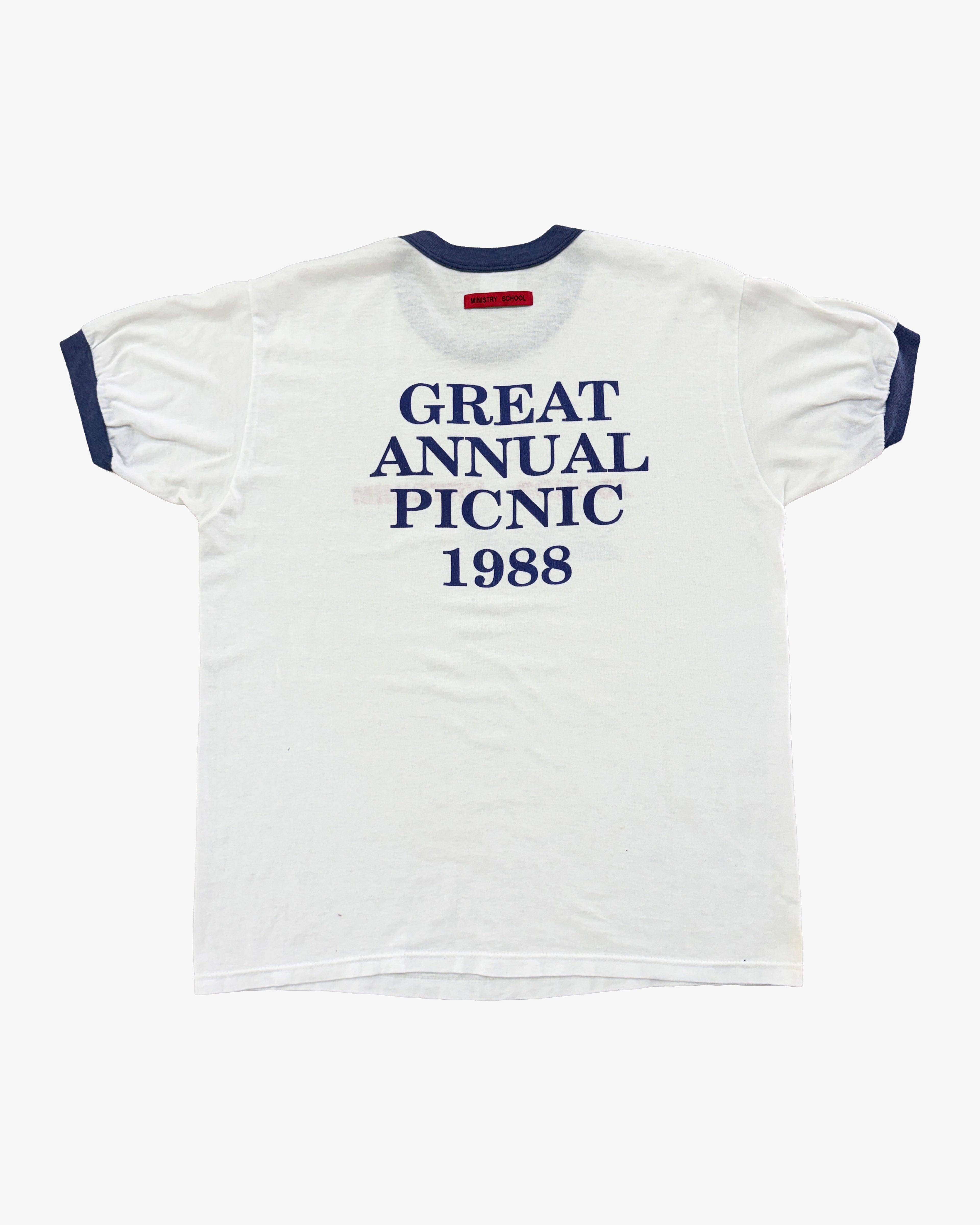 VINTAGE "WHITE PICNIC" TEE 014